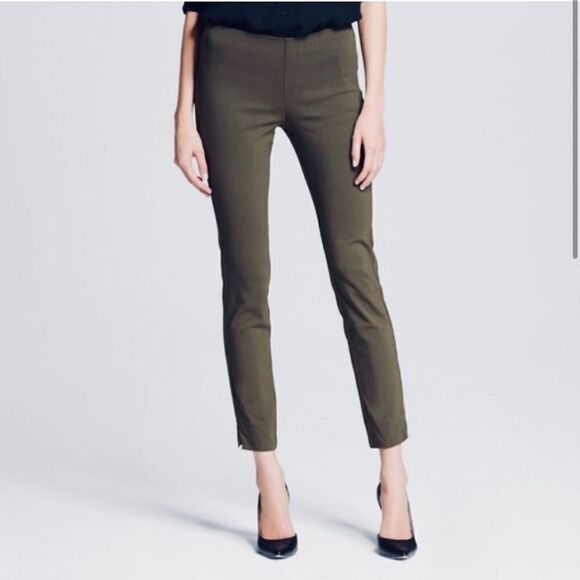Who What Wear Green Flat Front Slim Leg Trouser Pants - Picture 1 of 6